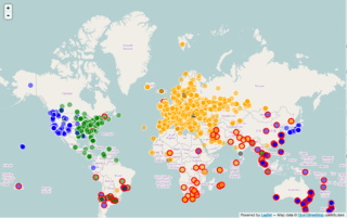 Business Intelligence hiển thị các khu vực bán hàng
