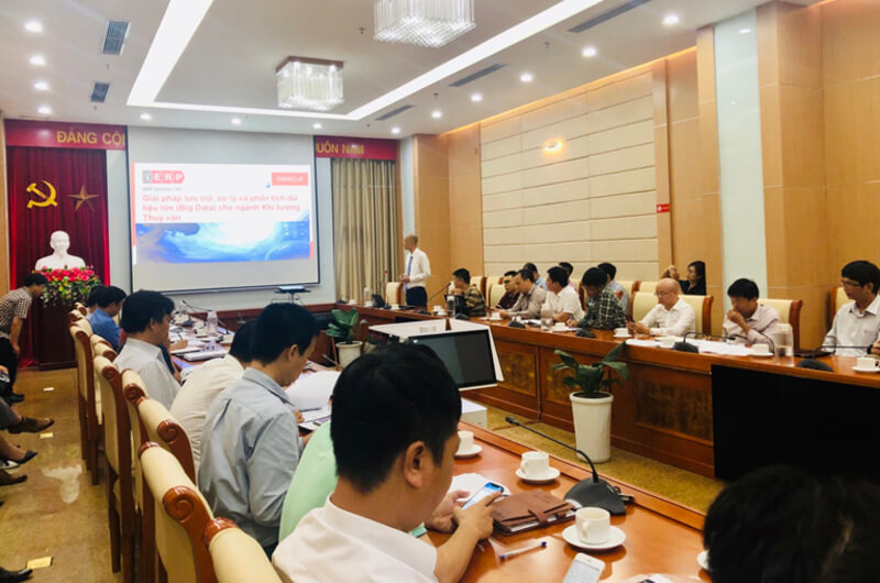 iERP trình bày về giải pháp lưu trữ, xử lý và phân tích dữ liệu lớn tại hội thảo của Tổng cục Khí tượng Thủy văn