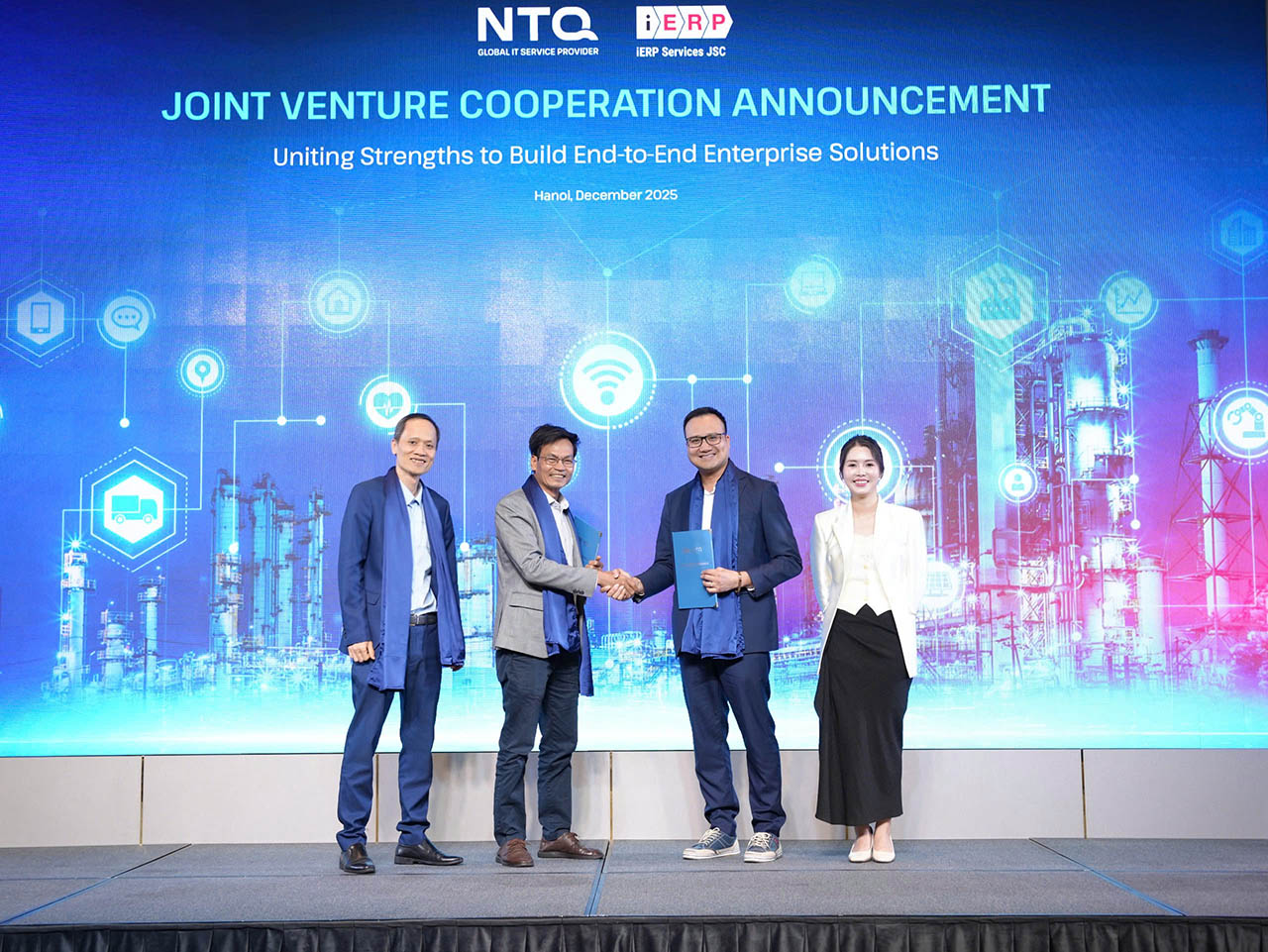 iERP và NTQ Solution chính thức liên doanh thành lập Next Digital Intelligent Solutions (NDI)