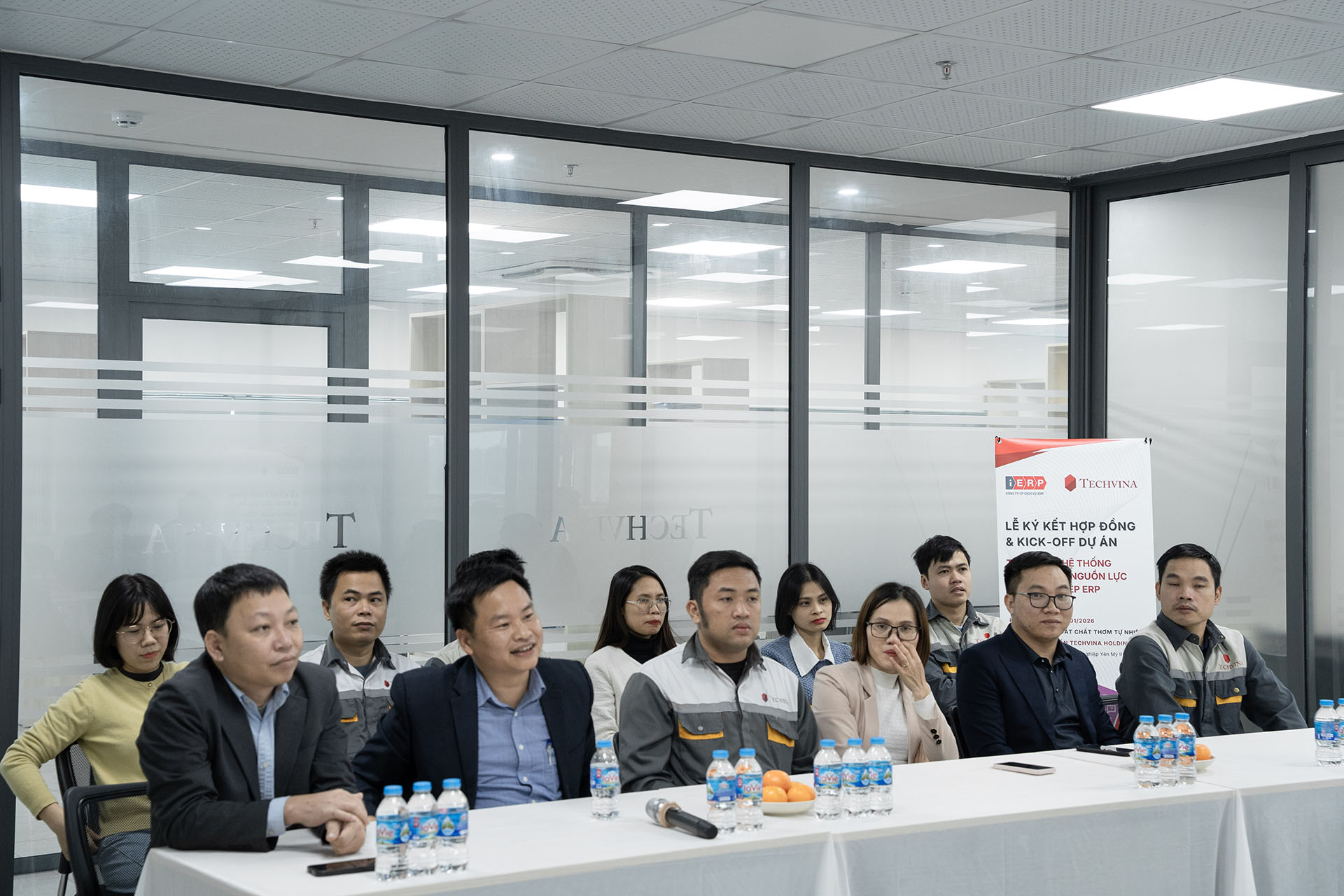 Lễ ký kết hợp đồng & Khởi động dự án triển khai hệ thống ERP (Oracle E-Business Suite) cho công ty CP TECHVINA HOLDING