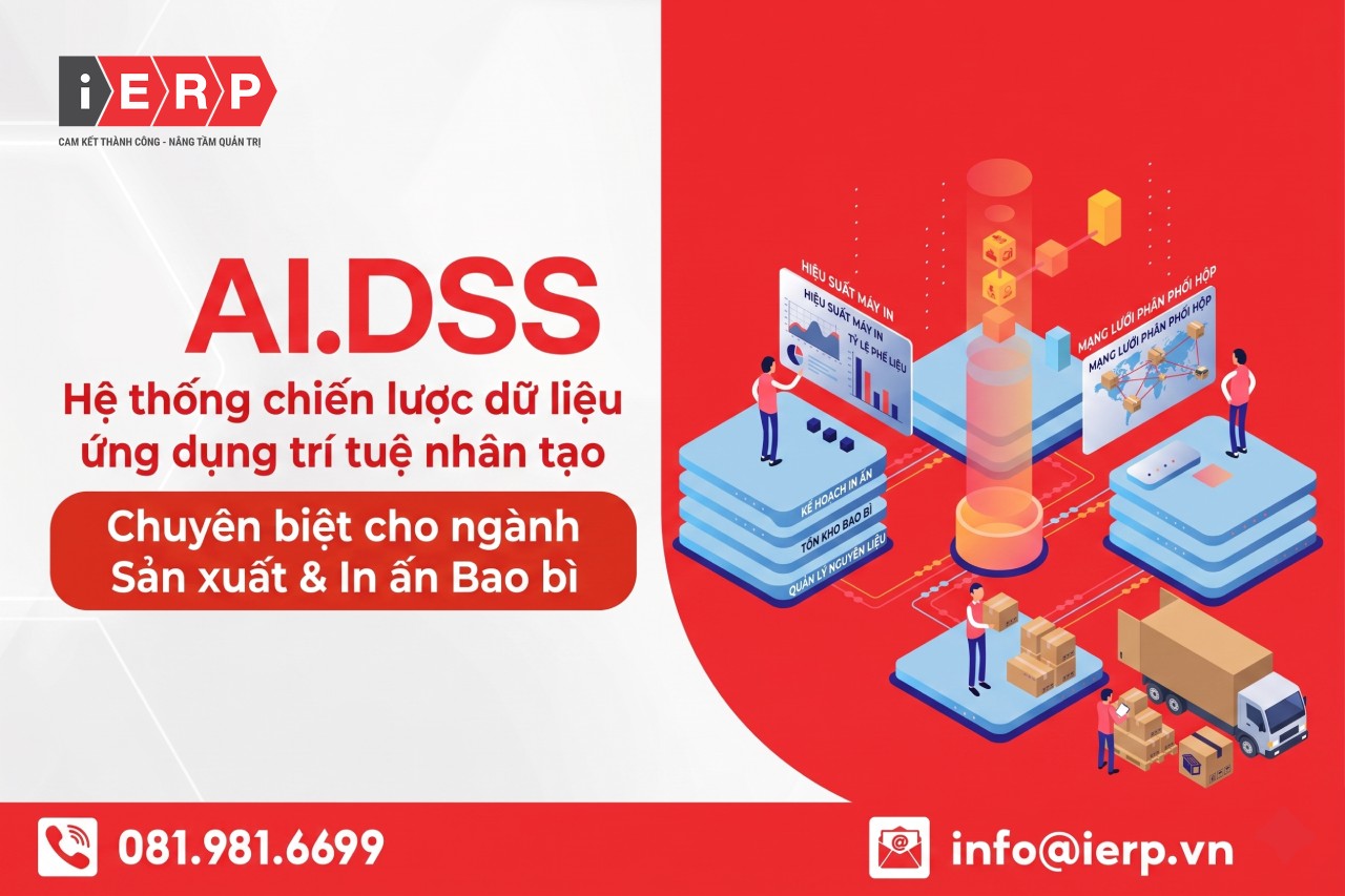 AI.DSS - Hệ thống chiến lược dữ liệu ứng dụng trí tuệ nhân tạo Chuyên biệt cho ngành Sản xuất & In ấn Bao bì